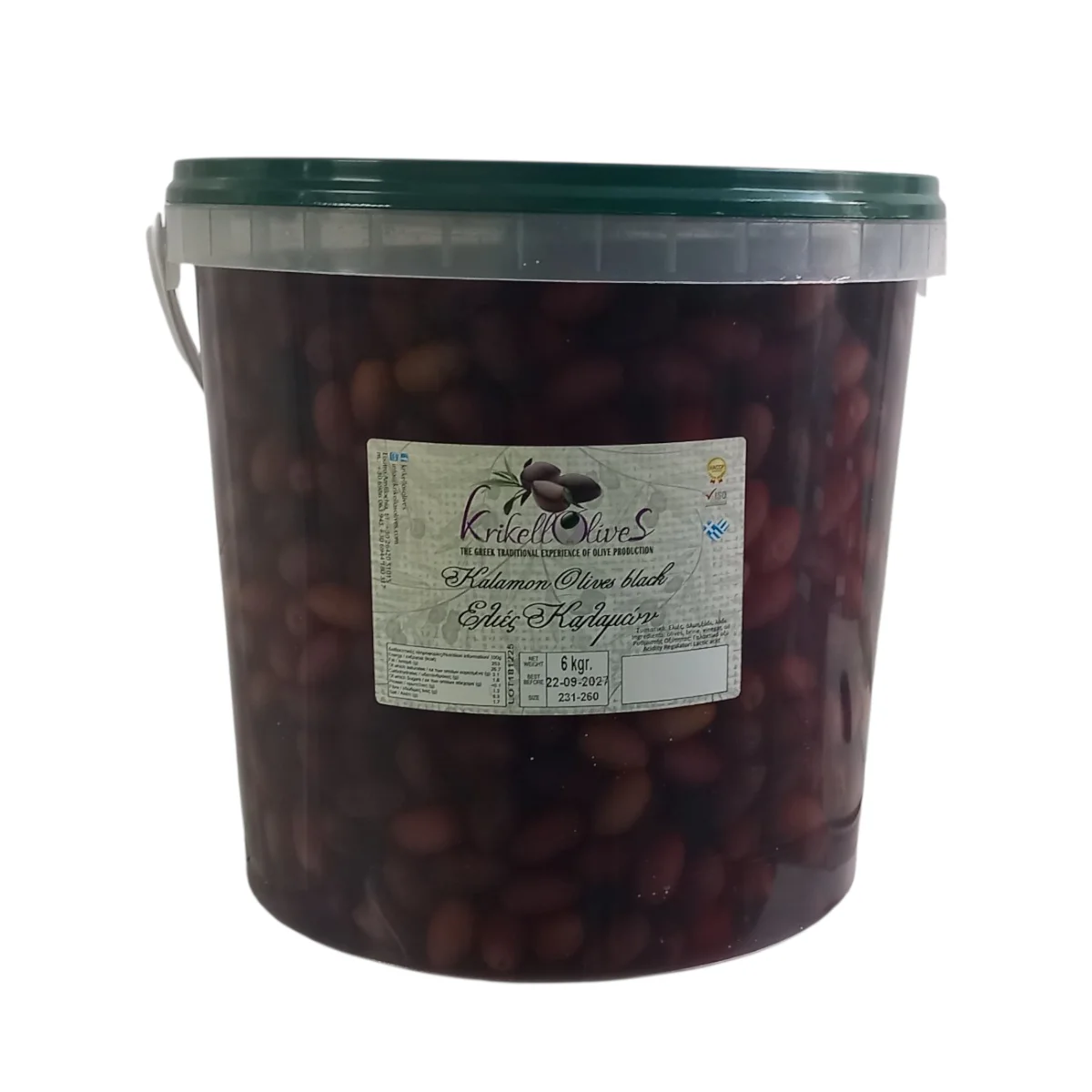 ΕΛΙΕΣ ΚΑΛΑΜΩΝ KRIKELOS OLIVES 6 KG