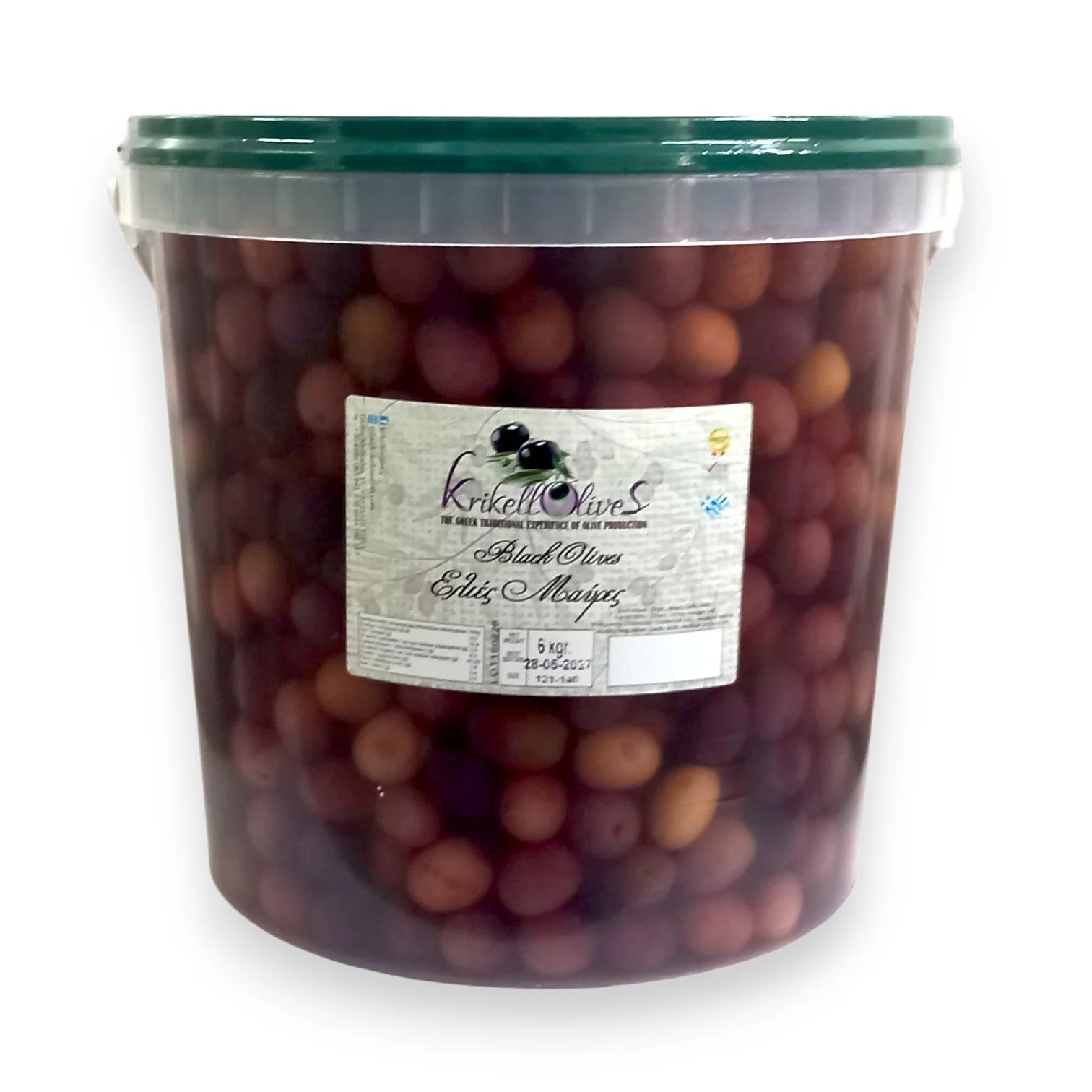 ΕΛΙΕΣ ΜΑΥΡΕΣ Τ. ΑΜΦΙΣΣΗΣ  KRIKELLOS OLIVES 6 Kg