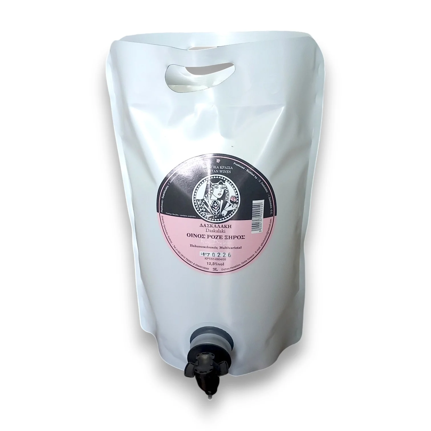 ΟΙΝΟΣ ΡΟΖΕ ΞΗΡΟΣ ΔΑΣΚΑΛΑΚΗ 3LT