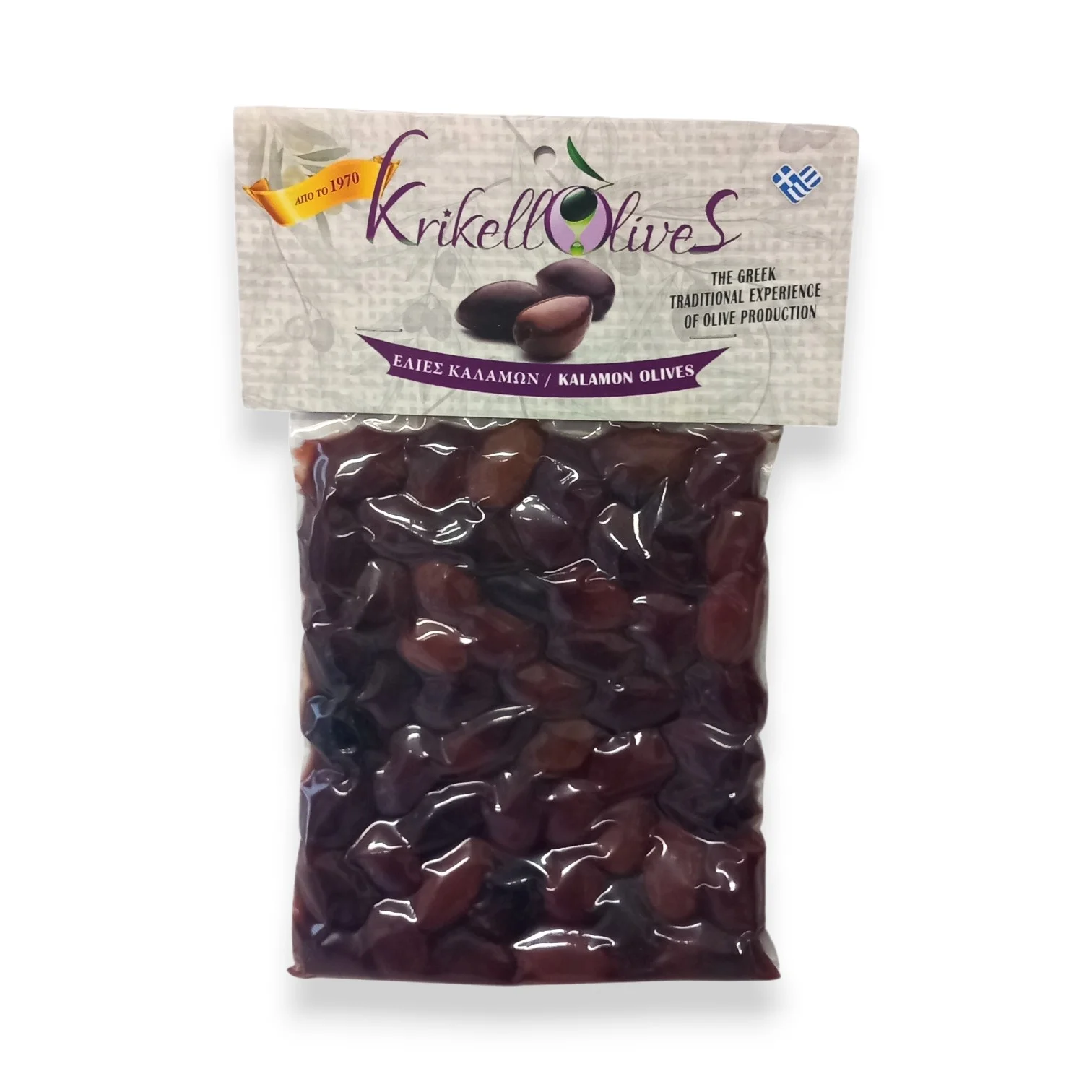 ΕΛΙΕΣ ΚΑΛΑΜΩΝ KRIKELOS OLIVES 250 GR